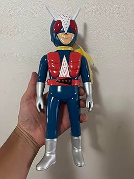 値下げ 在庫最後 ライダーマン ソフビ人形 仮面ライダー激罕 高27cm 黄色 海外版 ライダーマン ソフビ人形 仮面ライダー激罕 高27cm 檢